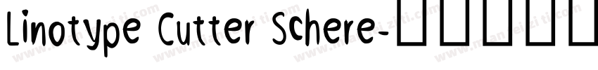 Linotype Cutter Schere字体转换